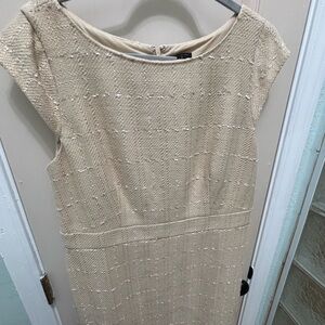 Ann Taylor Beige Textured Blouse